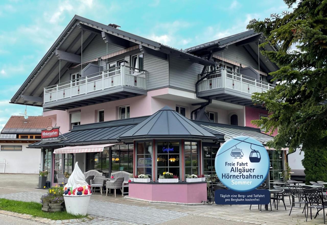 Vintage-Hotel Charivari Sommer Bergbahnen kostenlos Bolsterlang Exterior foto